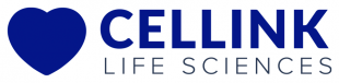 CELLINK logo CELLINK LIFE SCIENCES logo with blue heart